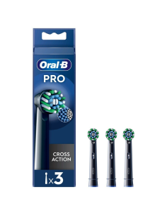 ORALB POWER CROSS ACTION BLACK REFILL 3PZ