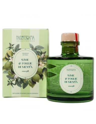 NASOTERAPIA DIFFUSORE BASTONCINI LIME E FOGLIE DI MENTA 500ML