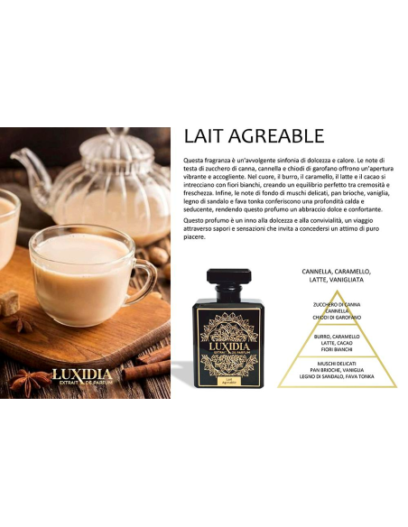 LUXIDIA LAIT AGREABLE EXTRAIT DE PARFUM 100ML