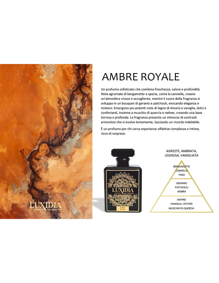 LUXIDIA AMBRE ROYALE EXTRAIT DE PARFUM 100ML