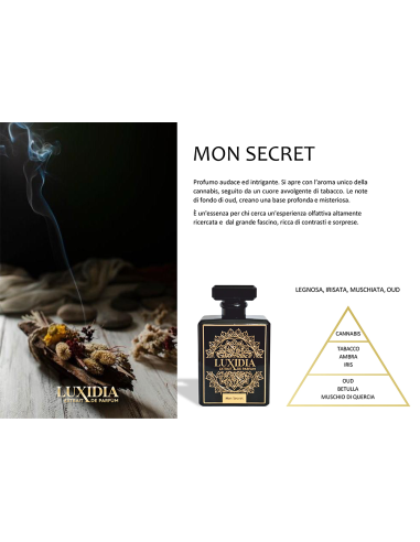 LUXIDIA MON SECRET EXTRAIT DE PARFUM 100ML