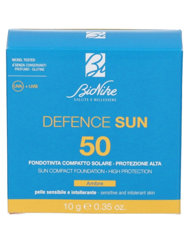 BIONIKE DEFENCE SUN SPF50 FONDOTINTA COMPATTO AMBRA 10 G