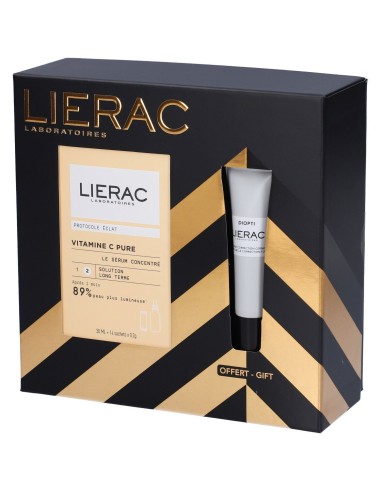LIERAC SET NATALE PROTOCOLES VITAMIN C SIERO + DIOPTI OCCHIAIE