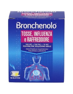 BRONCHENOLO TOSSE INFLUENZA RAFFREDDORE 10 BUSTE